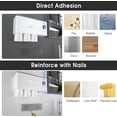 thumbnail image 4 of Toothbrush Holder for Bathroom Cups Toothbrush Holder Wall Mounted with Toothpaste Dispenser Large Capacity Tray Cosmetic Drawer Bathroom Storage & Bathroom Organizer, 4 of 9