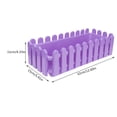 thumbnail image 2 of OULII 2Pcs Window Box Planter Plastic Purple Classic Bonsai Style for Gardeners, 2 of 8