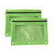 thumbnail image 1 of Estuche para lápices, bolsa para lápices, 2 piezas, carpeta de tela con ojales, B5, bolsa de almacenamiento para oficina, con tres agujeros y cremallera, estuche para lápices., 1 of 9
