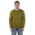 thumbnail image 2 of Socal Look Men's Sweater Crew Neck Long Sleeve Acrylic Pullover Olive Green, 2XL, 2 of 7
