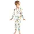 thumbnail image 6 of FORMRS Long Sleeve Top and Pants Pajama Set for Niños 2-Piece Sleepwear, Sizes 18M-8Y, Cute Animal, 6 of 6