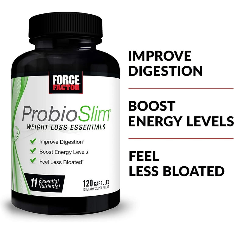 Force Factor ProbioSlim Weight Loss Essentials Probiotic, 120