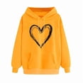 thumbnail image 4 of Blmnix Ladies Sweatshirts Business Work Lounge Love Heart Womens Dressy Tops Hoodie Long Sleeve Hooded Tops, 4 of 5
