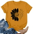 thumbnail image 4 of MESSIYO Shirts for Women Short Sleeve Shirts for Women t shirts for women loose fit womens summer tops women blouses Sunflower T Shirt Blouse Tops Girl Short Sleeve Graphic Tees Yellow 3XL, 4 of 5