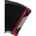 thumbnail image 3 of Hohner Bravo II 48 Chromatic Piano Key Accordion (Red), 3 of 6