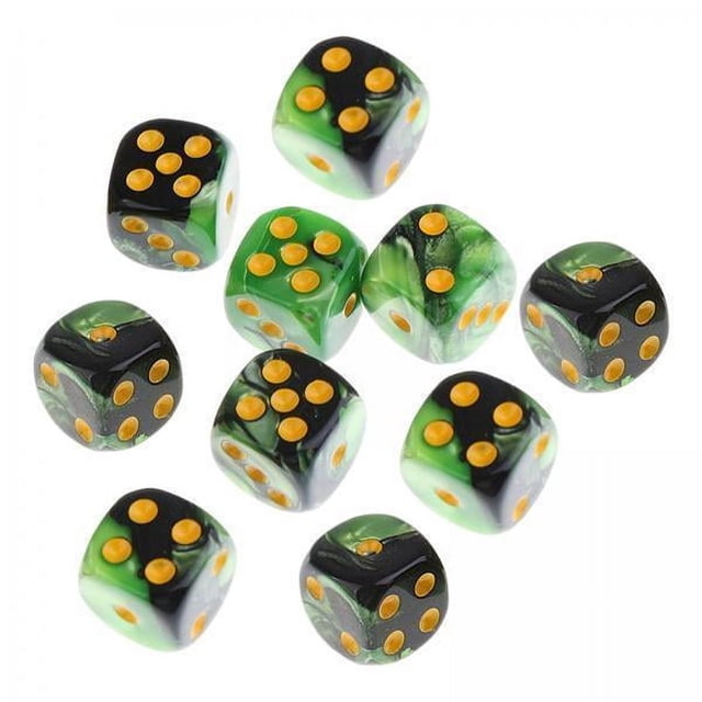 Dados de seis caras,Juego de dados de seis caras para la enseñanza de matemáticas,Dados acrílicos de 6 caras para juegos de casino,Dados de acrílico para juegos de rol,accesorios para
