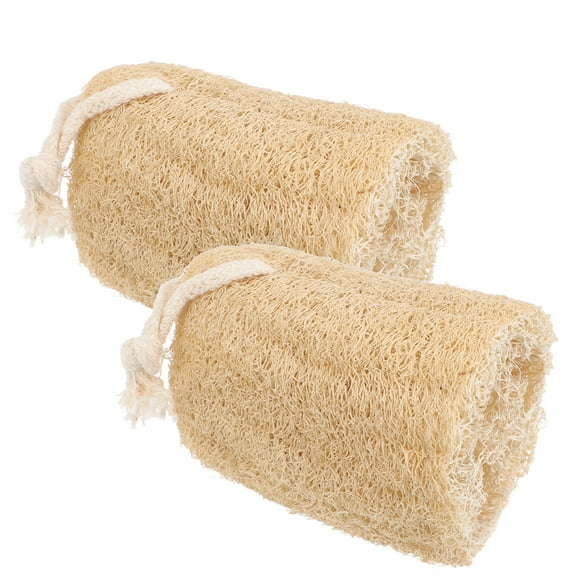 OFFIGAM Natural Loofah Kitchen Sponge Rectangular 2Pcs