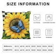 thumbnail image 5 of JRXY  Fall Sunflower Pillow Covers,Black Buffalo Plaid Throw Pillow Cover,Autumn Farmhouse Sunflower Throw Pillow Cases Decor for Home Decor Pillow Cushion Cases for Sofa Bed Patio White, 5 of 5