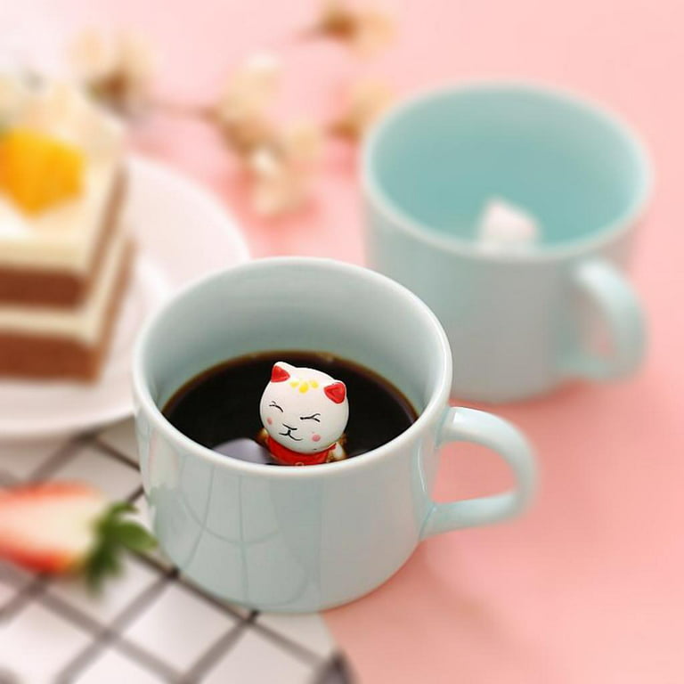 Borrey Cartoon Ceramic Coffee Mug Cup Beauty And The Beast Tea Cup Cute  White Porcelain Mug Table Decoration Creative Gift - Mugs - AliExpress