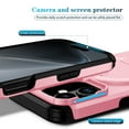 thumbnail image 2 of for iPhone 17 Case with Camera Sliding Cover & Adjustable Kickstand, Magnetic Wireless Charging Rugged Shockproof Bumper Cases Heavy-Duty Magnetic Protective Phone Cover, Pink, 2 of 10