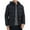 Navy, variant on COSFO Full Zip Puffer Jackets for Men Green Casual Removable Hood Coat with Pockets Loose Fit Cotton Long Sleeve Coats for Men