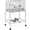 Light Gray, variant on Yaheetech 47-in Flight Birdcage with Rolling Stand for Small Birds Parrots Parakeets Conures, Black