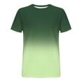 thumbnail image 5 of SAWOBUUN Men's Gradient Color T-Shirt Short Sleeve Crew Neck Athletic Tee Slim Fit Breathable Running Top, 5 of 5