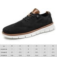 thumbnail image 2 of Zapatos para caminar de malla para hombre Zapatillas de deporte de malla plana Soporte para arco Sólido para viajes al aire libre, 2 of 7