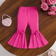 thumbnail image 5 of JCCXIN Toddler Kids Girls Flare Pants Baggy Bow Elastic Waist Stretch Pants Outdoor Playwear Summer Casual Everyday Wear Cozy Party Bottoms,Red,6-7 Years, 5 of 9