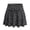Black Leopard Print Pattern, variant on Built-in Shorts Tennis Skorts for Pickleball Yoga, Cats Pattern Polyester Spandex Fabric 2 Side Pockets Active Skort Two Pockets, Size Large