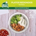thumbnail image 2 of 125 Platos Redondos Ecologicos Berry Green 25.8 cm PLR10B, 2 of 5