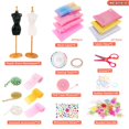thumbnail image 4 of Doll Making Kit with Soft Fabrics, Elastic Lace, Embroidery for Kids Crafting, 4 of 8