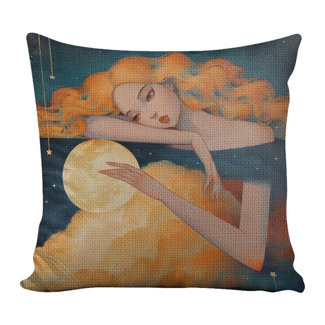 Kits Bordado Cojines Funda Almohada Punto Cruz Hugtrwg Algodón 11CT 45x45cm