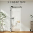 thumbnail image 3 of CoSoTower 35" x 83" Sliding Door with 3.6FT Bi-Folding Door, Hardware Kit Included & Handle, DIY Paintable MDF Surface, 3 of 7