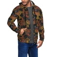 thumbnail image 2 of Kdxio Chicken Rooster Print Men Hoodies Casual Hoodies for Men with Zip Pockets Full Zip Long Sleeve Sweatshirt Sports Hooded Jacket-X-Large, 2 of 5