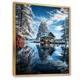 thumbnail image 2 of Designart "Lake Calm Retreat" Cottage Floater Framed Wall Decor, 2 of 7