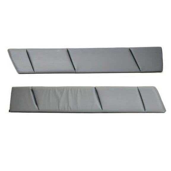 Lowe Boat Bow Coaming Cushions | 53 x 8 1/2 Inch Gray (Set of 2)