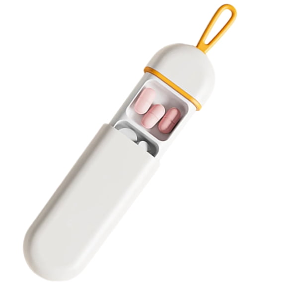 Medication Storage Box Pills Dispenser with Dividers Travel Container Tablets for Outdoor Activities