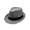 Grey, variant on Sunisery New Classic Straw Fedora Hat Mens Women Wide Brim Panama Hat Summer Dress Hat