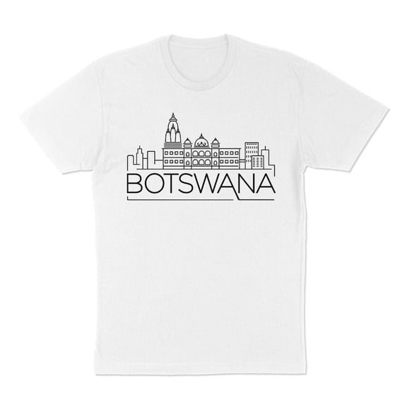 Skyline Botswana South Africa Shirt Unisex Large White