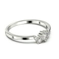 thumbnail image 3 of Radhika Diamond Moissanite Ring 10k White Gold, 3 of 4