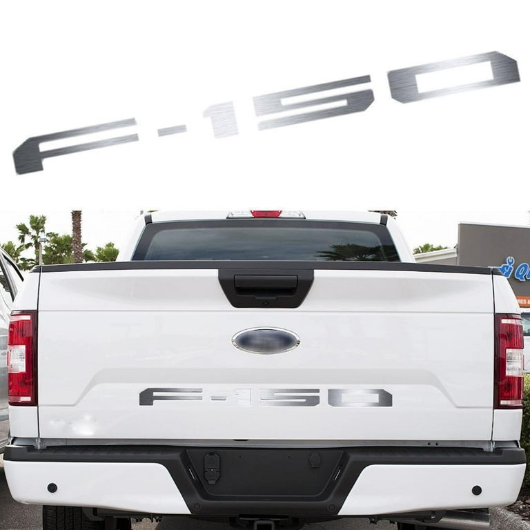 2018 Ford F150 Tailgate Inserts Decals Letters Indent Stickers Color GLOSS BLACK - Foto 3