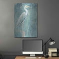 thumbnail image 5 of Luxe Metal Art 'Coastal Egret I Dark' by Sue Schlabach, Metal Wall Art, 24"x36", 5 of 9