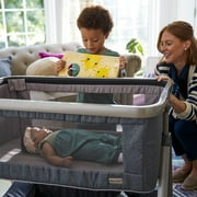Open Box Monbebe Height-Adjustable Baby Bassinet, Castle Point, Infant