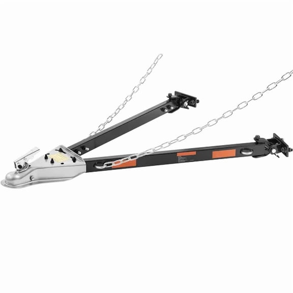 Universal Tow Bar with 5500 lbs Towing Capacity,Heavy-Duty Powder-Coated Alloy Steel for RV,Car,Trailer,and Truck,Fits 2-Inch Ball Hitch,39.4-Inch Width.