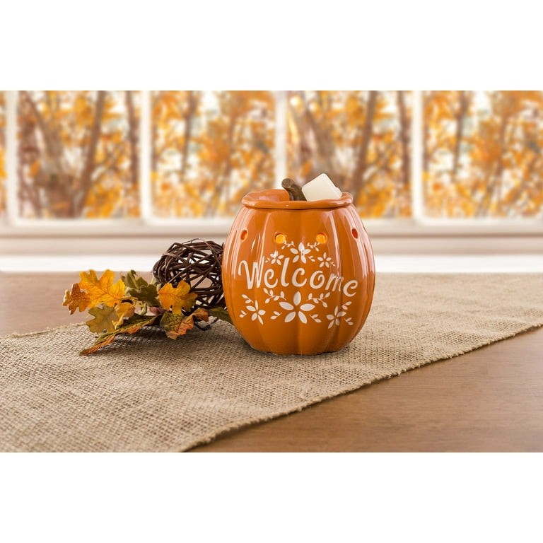 Scentsationals Wax Melt Warmer Wax Warmer for Scented Wax Melts Autumn Collection Welcome Fall Candle Wax Melter for Fragrance Cubes and Tarts