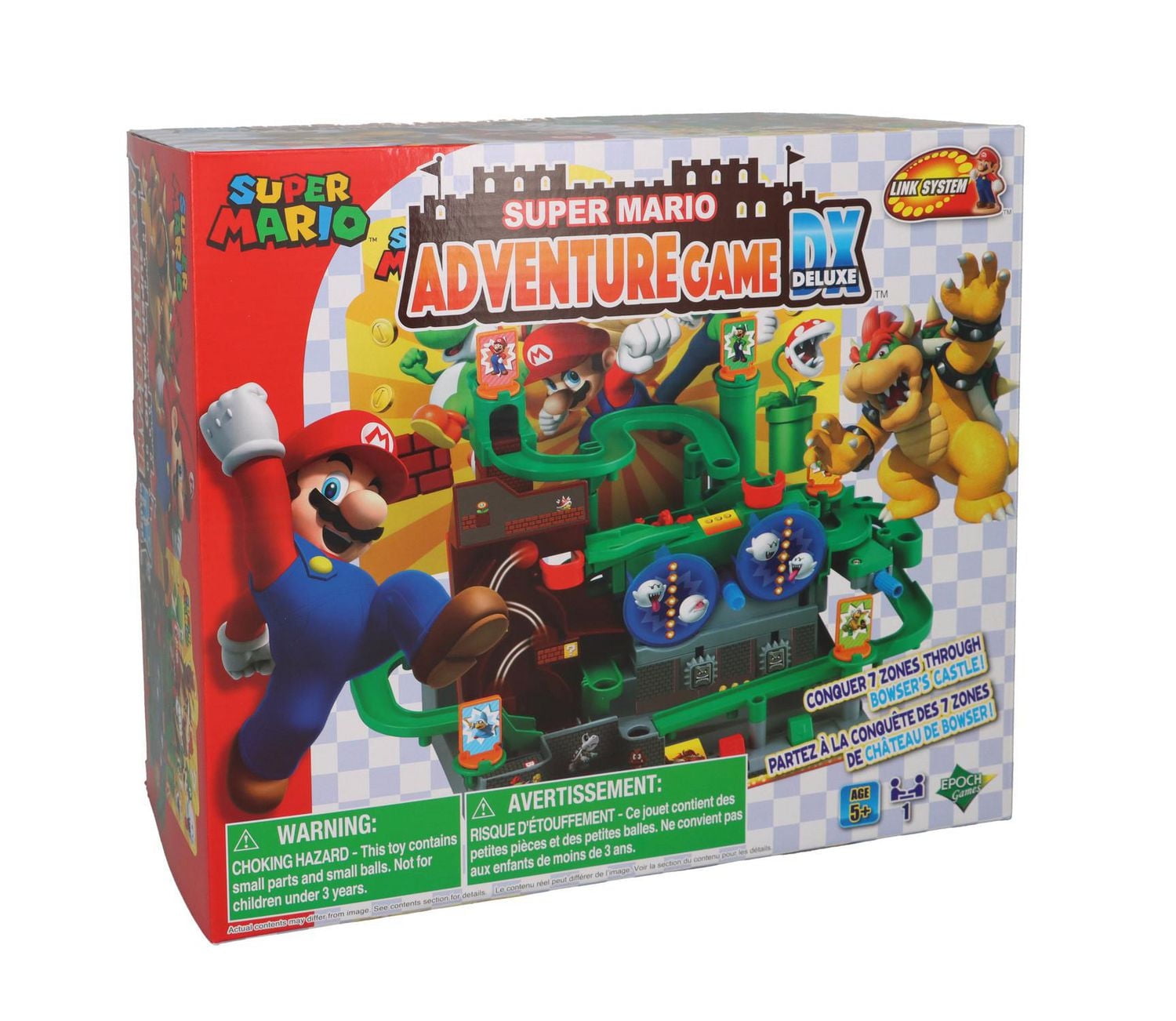 Epoch Games Super Mario Adventure Game DX, Tabletop Skill and Action Game and Marble Maze
