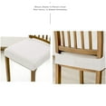 thumbnail image 4 of 2PC 17x17 IN Grey Stretch Dining Chair Covers Seat Covers for Dining Room Chair Covers, Soft Removable Washable Kitchen Chair Seat Cushion Slipcovers Protector, Dining Room Seat Cover Protector, 4 of 4