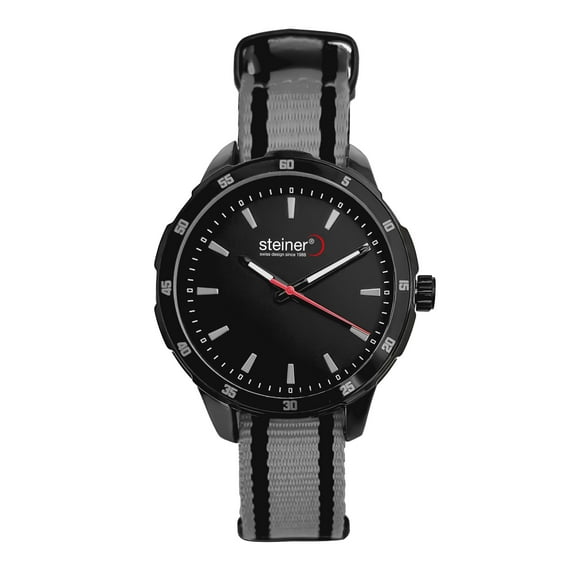 Reloj de Hombre Urban Tactico Steiner Correa NATO 42 mm Gris