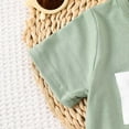 thumbnail image 6 of Bainana Boys Outfit Set Cartoon Print Short Sleeve Crew Neck Tops And Plaid Shorts Set Cute Handsome Toddler Boys Summer School Party Daily Wear Size 3-6 Months, 6 of 6