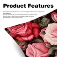 thumbnail image 2 of Rose Set - Decorative Pillows Covers, Velvet Throw Pillow Cases with Unique Patterns for Home Decor, 16x16, 18x18, 20x20 Inches, 2 Pack - Great for Various Occasions., 2 of 6