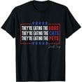 thumbnail image 1 of Their Eating The Dogs Their Eating The Cats Eating The Pets T-Shirt - White - 3XL, 1 of 2