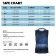 thumbnail image 6 of Balery Retro Blue Glitter Men's Sleeveless Muscle Shirts Workout Tank Top, Moisture Wicking, Odor Protection-3X-Large, 6 of 8