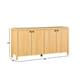 thumbnail image 5 of Walker Edison Modern Wood Scalloped Sideboard TV Stand, White Oak, 5 of 15
