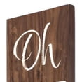 thumbnail image 4 of HomeRoots 634450 72 in. Brown & White Solid Wood Hello Porch Sign, 4 of 6