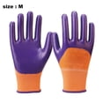 thumbnail image 2 of 12 Double Nitrile Garden Work Gloves Semi-Dipped Anti-Slip Oil-Repellent Labor Gloves, 2 of 5