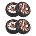 thumbnail image 4 of Esquirla 4 Pieces RC Tyre for 1/18 RC Rally Car DIY Modification Repalces Gold, 4 of 8