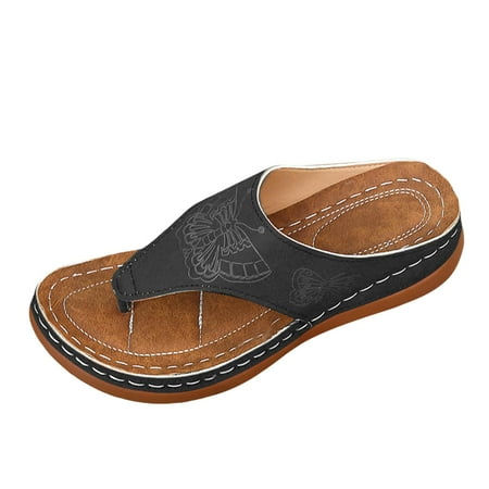 

Jungdeepe Flip Flops Casual Sandals Fashion Printed Leather on Sandals for Women Casual Water Shoe Sandals Lace up Shoes for Women Sandals Women Wedge Sandals Preowned Fuzzy Slipper Sandals Women