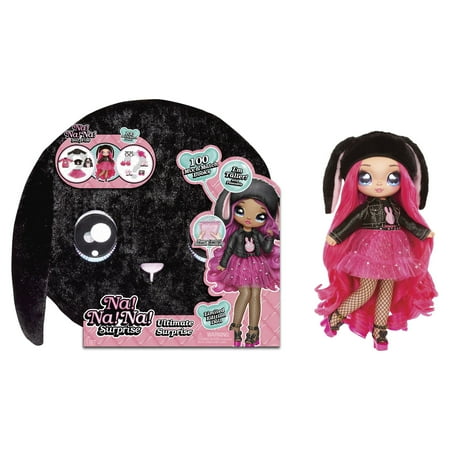 UPC: 0035051571827 | Na Na Na Surprise Ultimate Surprise Black Bunny Doll with 100+ Looks and Giant Bunny Tote New Soft Poseable Doll with Fashion Accessories for 100+ Mix & Match Looks