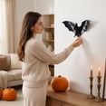 thumbnail image 6 of 4Pcs Hanging Bats Halloween Decoration Outside,Hanging Vampire Bats for Halloween Party Favors and Decoration,3D Bat Decor for Indoor Home, Wall, Ceiling, & Tree, 6 of 9